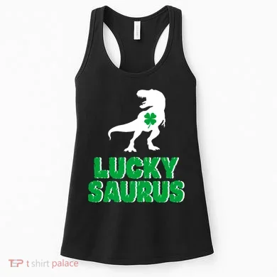 Lucky Saurus Dinosaur  Women's Tank Top