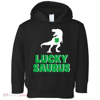 Lucky Saurus Dinosaur  Toddler Hoodie