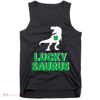 Lucky Saurus Dinosaur  Tank Top