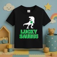 Lucky Saurus Dinosaur  Toddler T-Shirt thumb 3