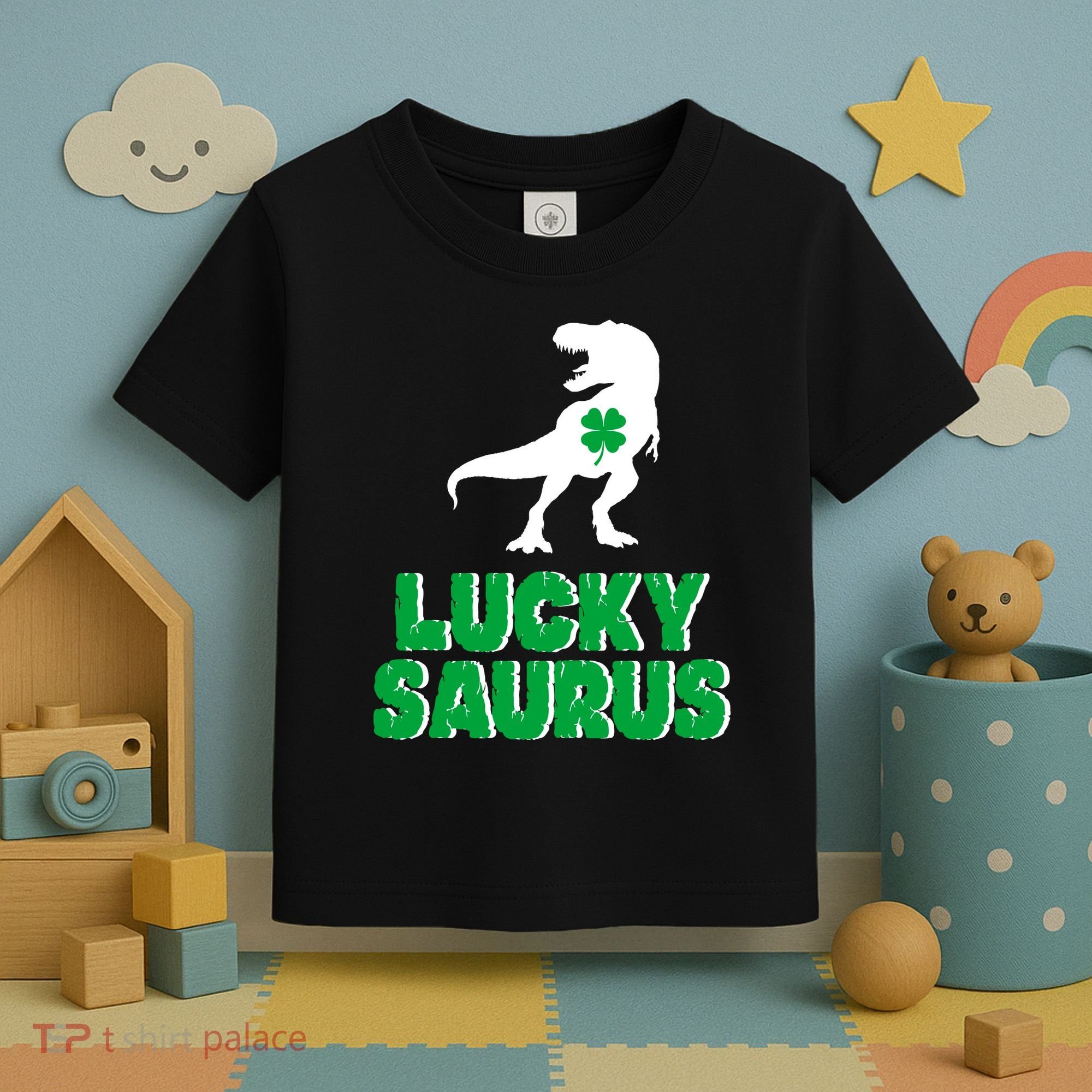 Lucky Saurus Dinosaur  Toddler T-Shirt