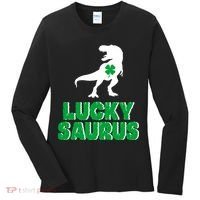 Lucky Saurus Dinosaur  Women's Long Sleeve Shirt thumb 0