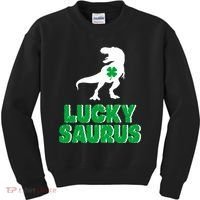 Lucky Saurus Dinosaur  Kids Sweatshirt thumb 0