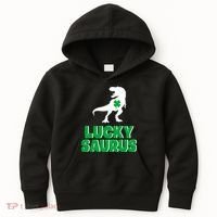 Lucky Saurus Dinosaur  Kids Hoodie thumb 0