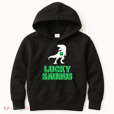 Lucky Saurus Dinosaur Kids Hoodie