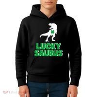 Lucky Saurus Dinosaur  Kids Hoodie thumb 4