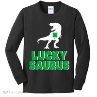 Lucky Saurus Dinosaur  Kids Long Sleeve Shirt thumb 0