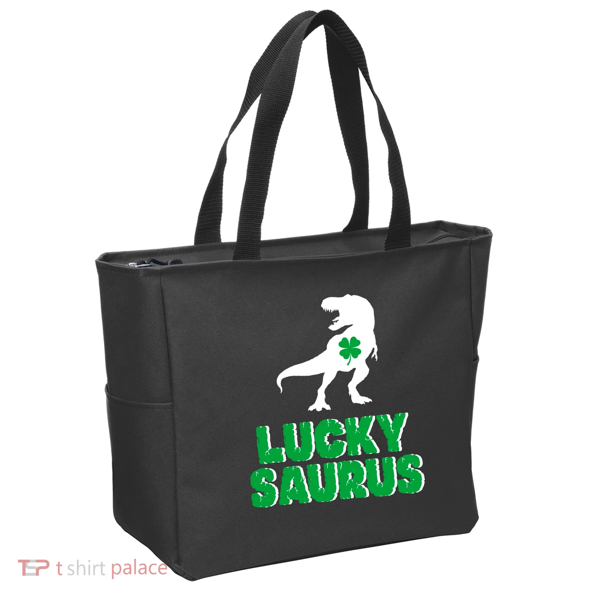 Lucky Saurus Dinosaur  Tote Bag