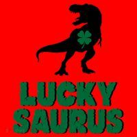 Lucky Saurus Dinosaur  Santa Hat thumb 1