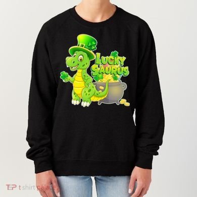 Lucky-Saurus St Patrick's Day Women's Sweatshirt