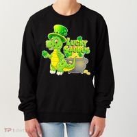 Lucky-Saurus St Patrick's Day Women's Sweatshirt thumb 0