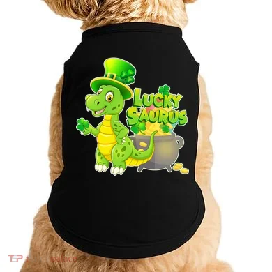 Lucky-Saurus St Patrick's Day Doggie Tank