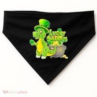 Lucky-Saurus St Patrick's Day USA-Made Doggie Bandana thumb 0