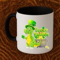 Lucky-Saurus St Patrick's Day Coffee Mug thumb 2