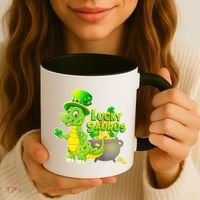 Lucky-Saurus St Patrick's Day Coffee Mug thumb 3