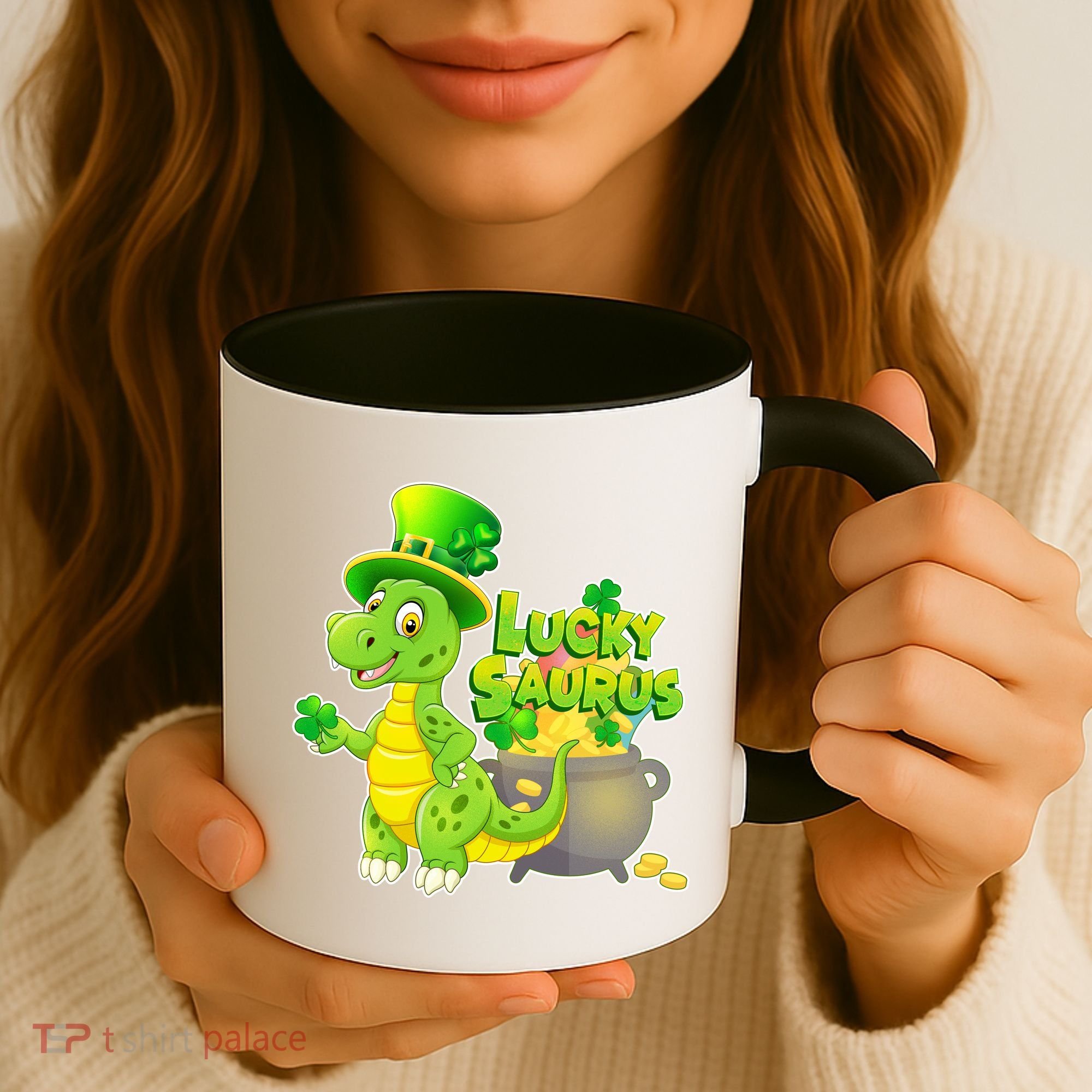 Lucky-Saurus St Patrick's Day Coffee Mug