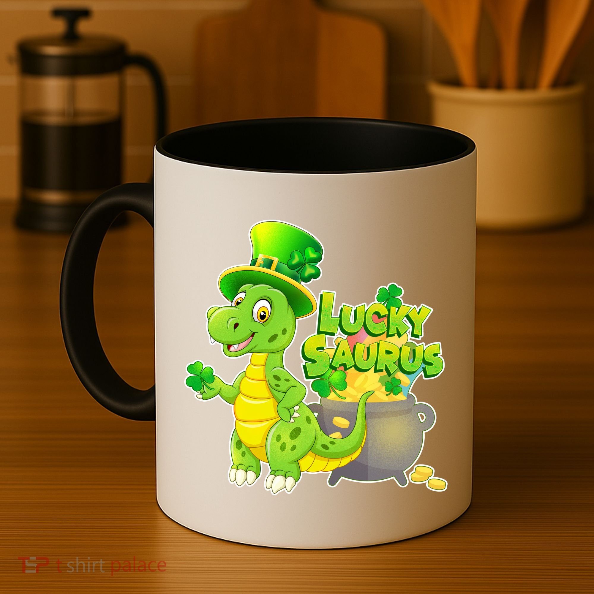 Lucky-Saurus St Patrick's Day Coffee Mug