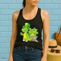 Lucky-Saurus St Patrick's Day Women's Tank Top thumb 2