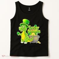 Lucky-Saurus St Patrick's Day Tank Top thumb 2
