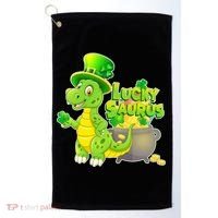 Lucky-Saurus St Patrick's Day Golf Towel thumb 0