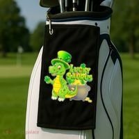 Lucky-Saurus St Patrick's Day Golf Towel thumb 2