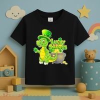Lucky-Saurus St Patrick's Day Toddler T-Shirt thumb 3