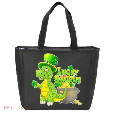 Lucky-Saurus St Patrick's Day Tote Bag