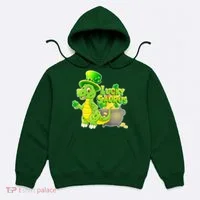 Lucky-Saurus St Patrick's Day Hoodie thumb 0