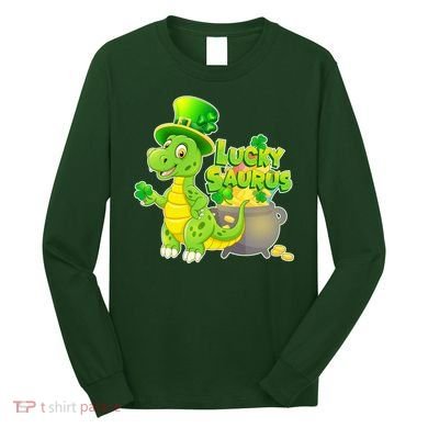 Lucky-Saurus St Patrick's Day Long Sleeve Shirt