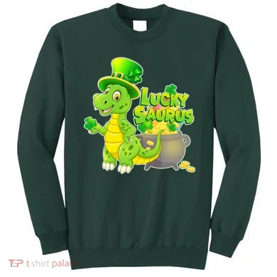 Lucky-Saurus St Patrick's Day Sweatshirt
