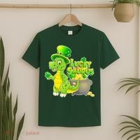 Lucky-Saurus St Patrick's Day T-Shirt thumb 2