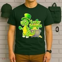 Lucky-Saurus St Patrick's Day T-Shirt thumb 6
