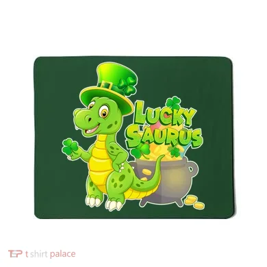 Lucky-Saurus St Patrick's Day Mousepad