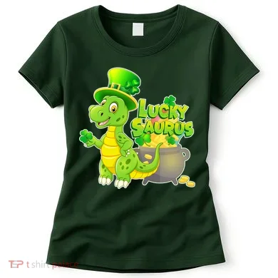 Lucky-Saurus St Patrick's Day Women's T-Shirt