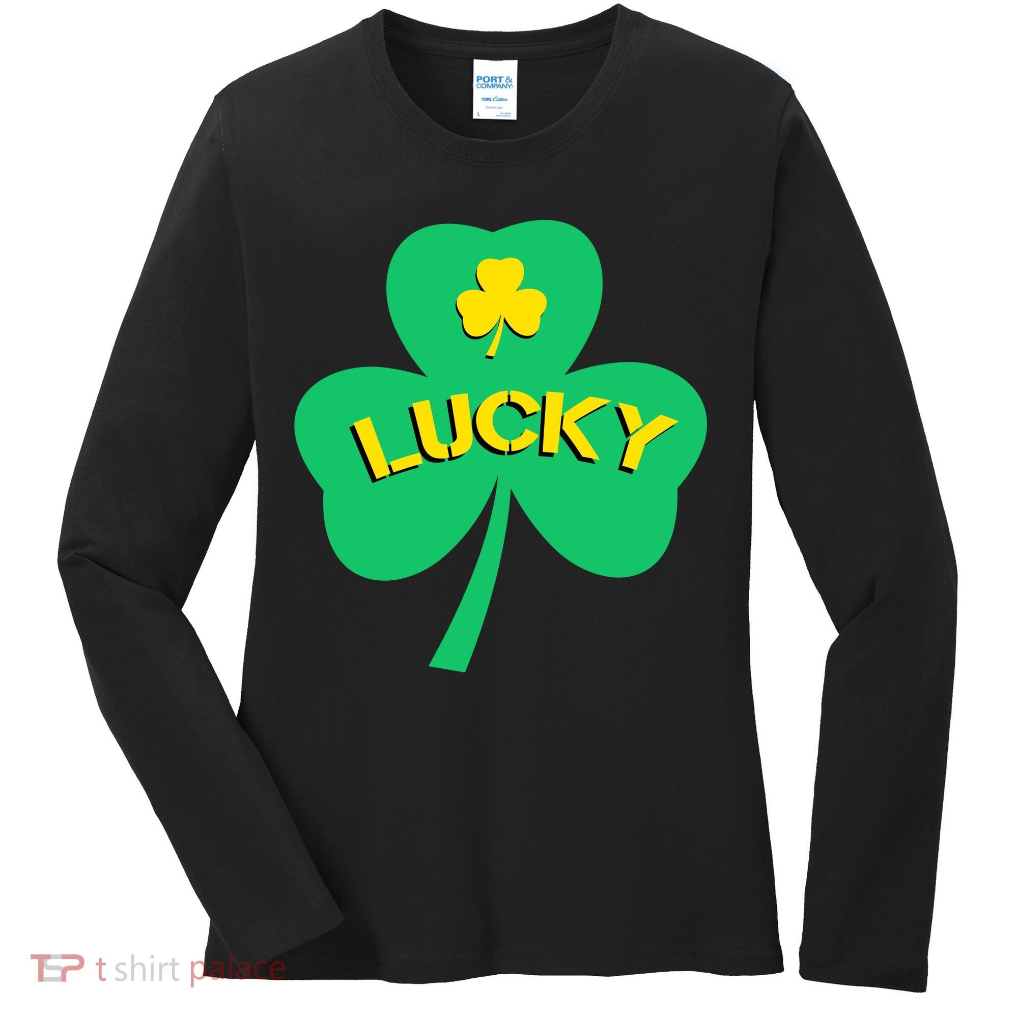 Lucky Shamrock St.Patrick's Day Women's Long Sleeve Shirt