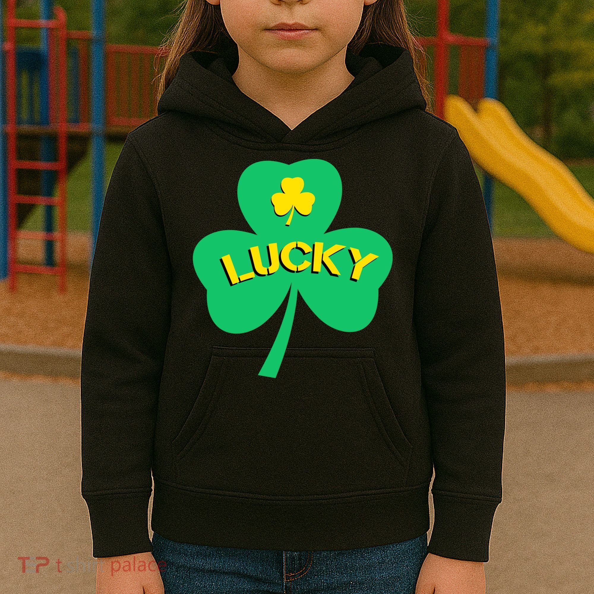 Lucky Shamrock St.Patrick's Day Kids Hoodie