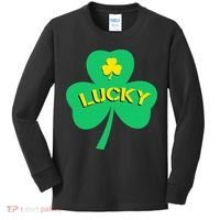 Lucky Shamrock St.Patrick's Day Kids Long Sleeve Shirt thumb 0