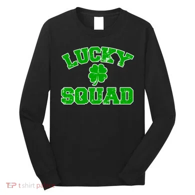 Lucky Squad Irish Clover Long Sleeve Shirt
