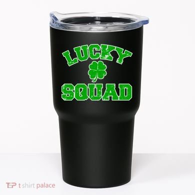 Lucky Squad Irish Clover Tumbler