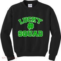 Lucky Squad Irish Clover Kids Sweatshirt thumb 0