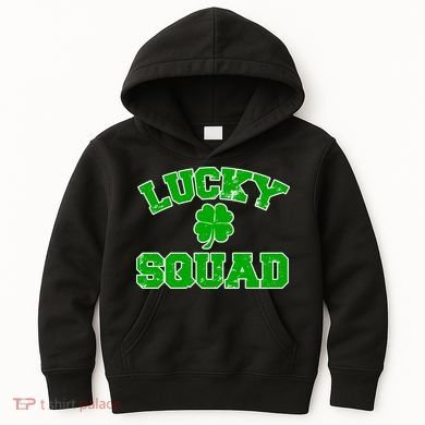 Lucky Squad Irish Clover Kids Hoodie