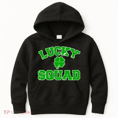 Lucky Squad Irish Clover Kids Hoodie