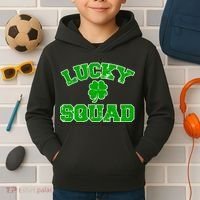 Lucky Squad Irish Clover Kids Hoodie thumb 2