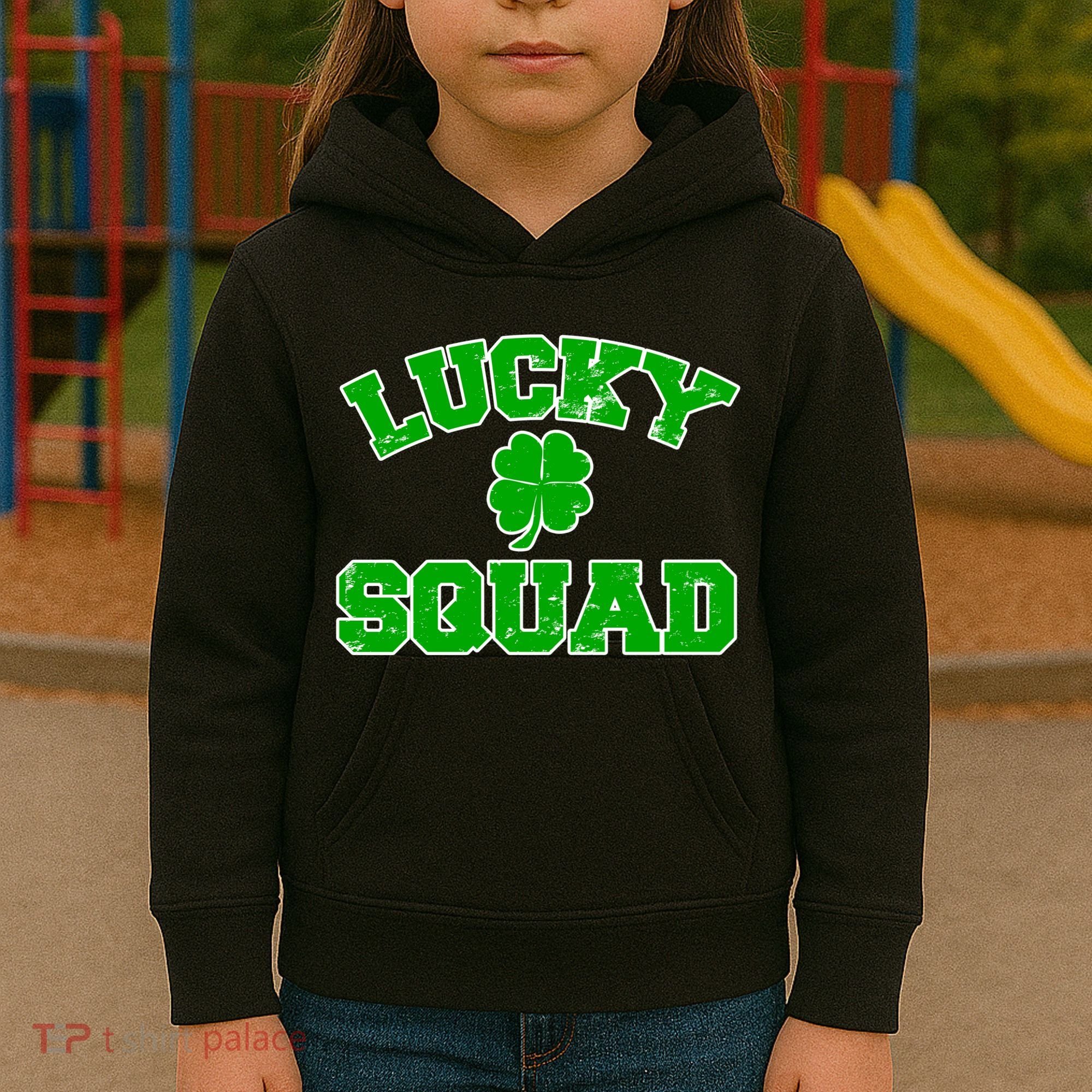 Lucky Squad Irish Clover Kids Hoodie