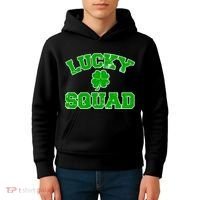 Lucky Squad Irish Clover Kids Hoodie thumb 4