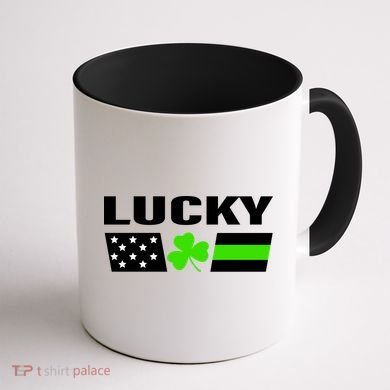 Lucky St. Patrick's Day Coffee Mug back
