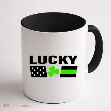 Lucky St. Patrick's Day Coffee Mug back