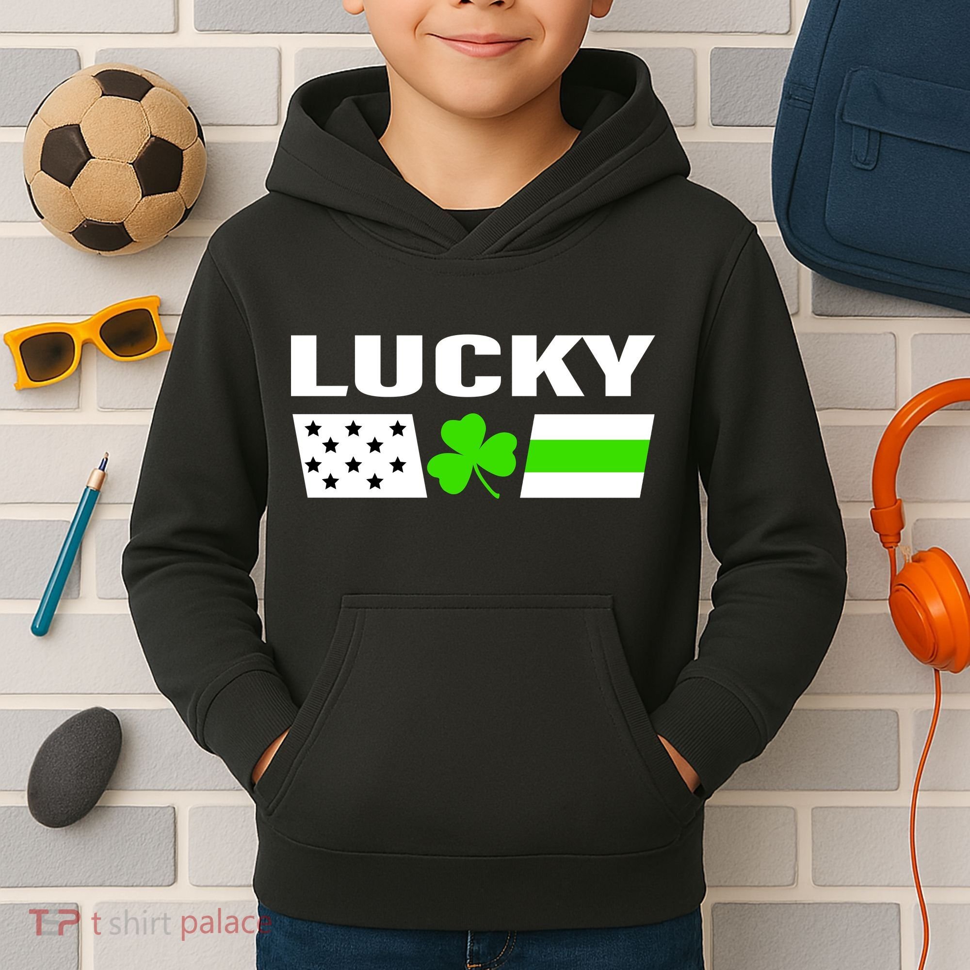 Lucky St. Patrick's Day Kids Hoodie