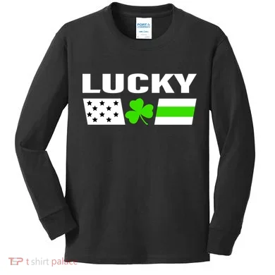 Lucky St. Patrick's Day Kids Long Sleeve Shirt