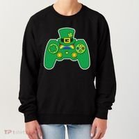 Lucky St Patrick's Day Video Game Controller Women's Sweatshirt thumb 0